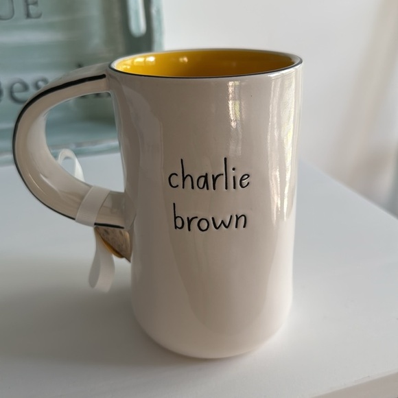 Peanuts Rae Dunn CHARLIE BROWN "Good Grief" 3D Yellow Mug CELEBRATING 75 Yrs - Picture 2 of 6